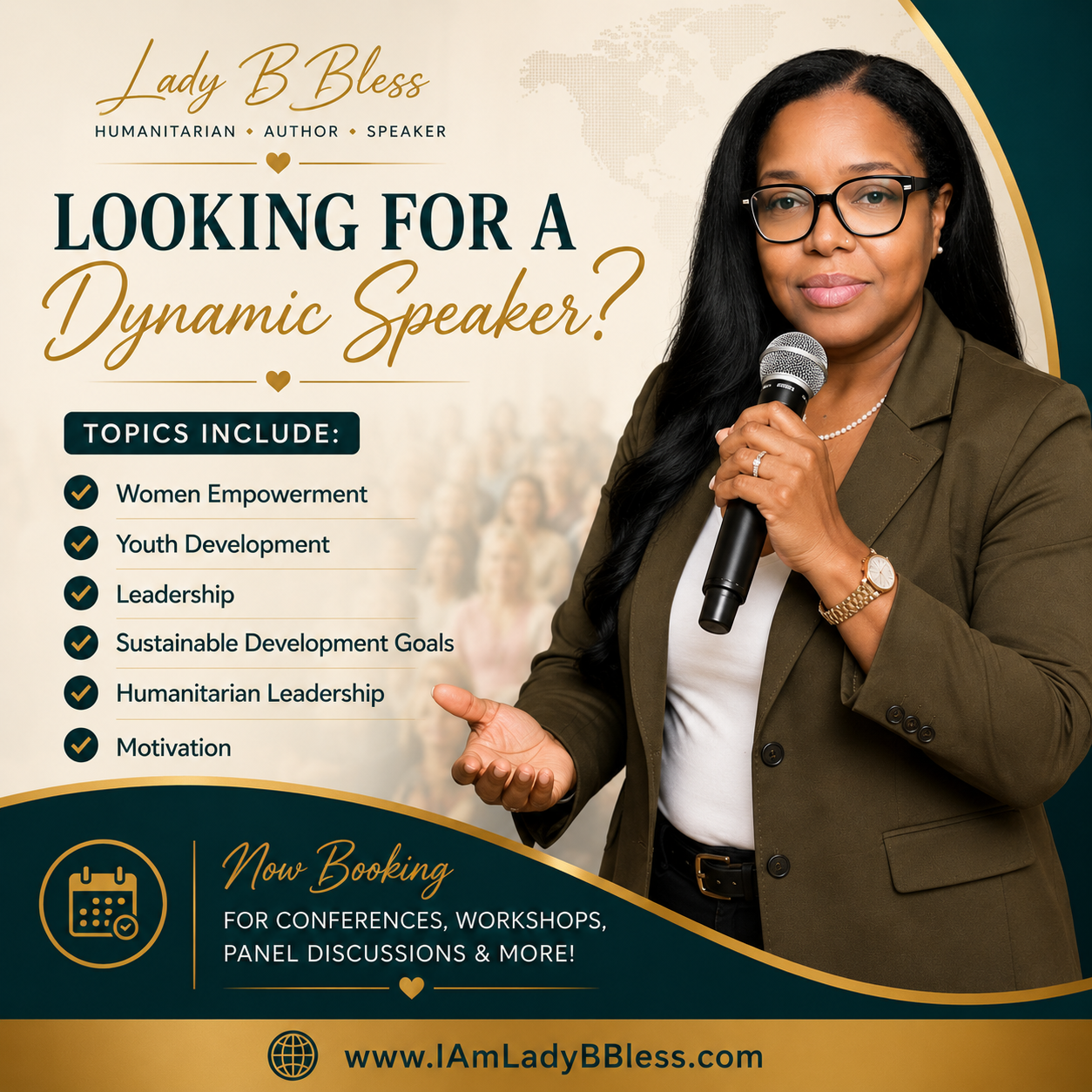 Speaker booking graphic